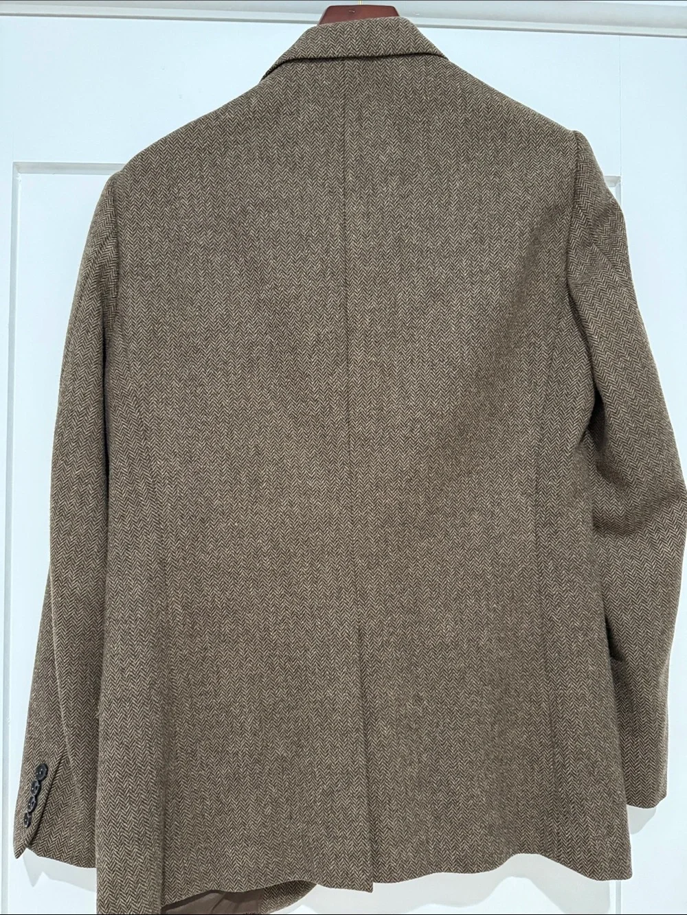 J. Crew Brown Herringbone Wool-Blend Blazer